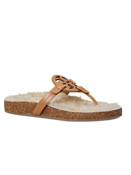 Tory Burch Shoes - NWOT Tory Burch Miller Cloud Shearling Thong Sandal